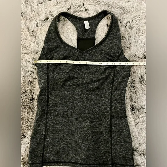 RUC Gap Black Racerback Tank Top built-in bra, yoga, athletic, medium - Picture 10 of 15